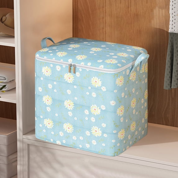 Boovnll Clothes Storage Bins with Lids, 140L Extra Large Capacity Storage Bags with Reinforced Handles & Zipper for Bedroom Comforters, Blankets, Clothes Organizer, Storage and Organization