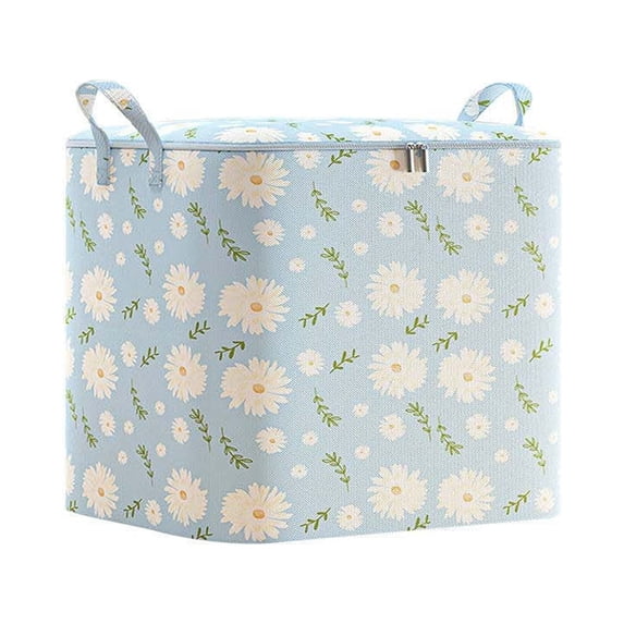 Boovnll Clothes Storage Bins with Lids, 40L Extra Large Capacity Storage Bags with Reinforced Handles & Zipper for Bedroom Comforters, Blankets, Clothes Organizer, Storage and Organization