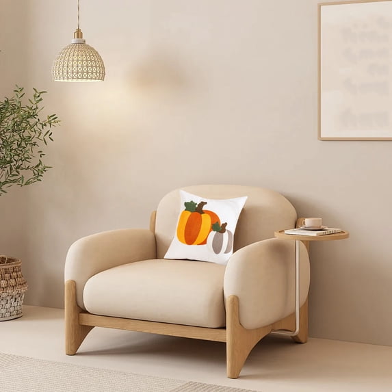 Boovnll Fall Pillow Covers, Soft & Cozy Breathable Pumpkin Velvet Thanksgiving Fall Pillow Covers 18x18" for Living Room, Bedroom, Couch, Sofa Decor, Fall Decorations for Home
