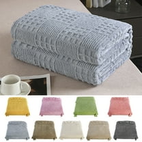 Boovnll Flannel Throw Blanket - Super Cozy & Soft Solid Color Microfiber Blankets for Home Office Living Room Couch Sofa, Blanket (30x40", Gray)