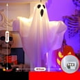 thumbnail image 1 of Boovnll Halloween Ghost Decor, Horror & Novelty White Hanging Ghosts with Light Cute Flying Halloween Decorations Outdoor for Holiday Yard Garden Party Prank Toy, Halloween Decorations, 1 of 9