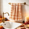 thumbnail image 1 of Boovnll Halloween Kitchen Towels, Highly Absorbent Fall Harvest Decor, Multicolor Check & Pumpkin Design Dish Towel 15.75x27.56in for Thanksgiving, 1 of 6