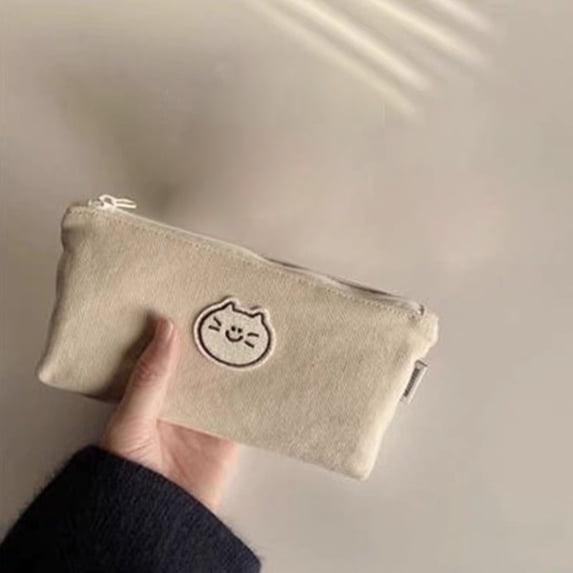 Boovnll Pencil Pouch, Portable Large Capacity Multifunction Cosmetics Bag, Coin Pouch, Pencil Bag with Zipper for Home, Office Supplies Storage, Pencil Case