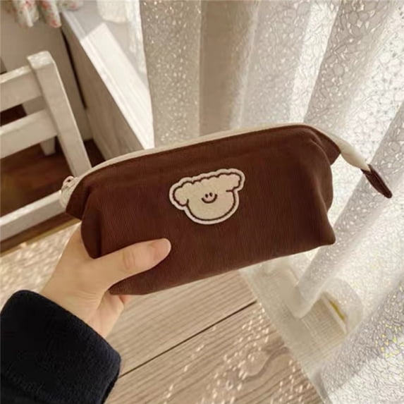 Boovnll Pencil Pouch, Portable Large Capacity Multifunction Cosmetics Bag, Coin Pouch, Pencil Bag with Zipper for Home, Office Supplies Storage, Pencil Case