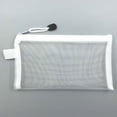 thumbnail image 1 of Boovnll Pencil Pouch, Portable Large Capacity Transparent Mesh Cosmetics Bag, Pencil Bag with Zipper for Home, Office Supplies, Pencil Case, 1 of 8