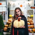 thumbnail image 1 of Boovnll Pumpkin Pillow, Fall Artificial Pumpkin Decor 10" Throw Pillows Pumpkin Pillows for Bedroom Sofa Couch Thanksgiving Halloween Fall Decor, Fall Decorations for Home, 1 of 6