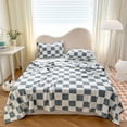 thumbnail image 1 of Boovnll Throw Blanket - Plaid Super Cozy Soft Flannel Microfiber Blankets for Home Living Room Office Sofa Couch, Blanket - 47x80", Blue, 1 of 6