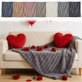 thumbnail image 1 of Boovnll Throw Blanket - Super Cozy Soft Solid Color Flannel Microfiber Blankets for Home Living Room Office Sofa Couch, Blanket - 28x40", Dark Gray, 1 of 6