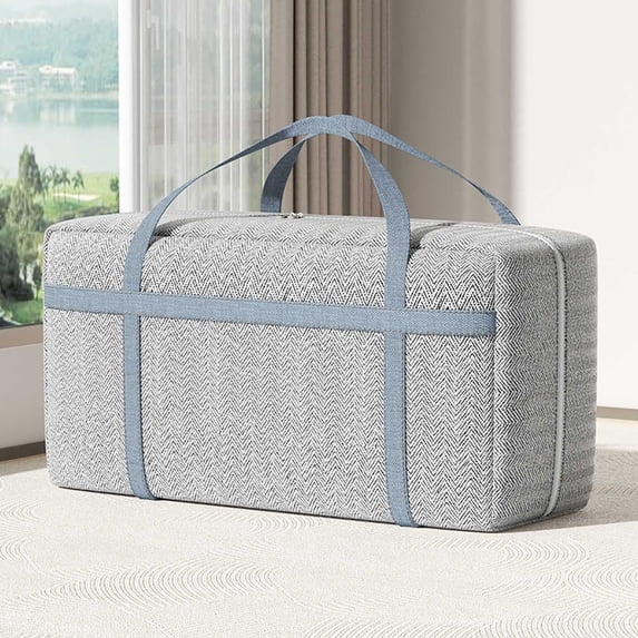 Boovnll Travel Bag, 40L Large Capacity Storage Bags with Reinforced Handles & Zipper Duffle Bag for Travel Comforters, Blankets, Clothes Organizer, Storage and Organization
