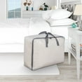 thumbnail image 1 of Boovnll Travel Bag, 75L Large Capacity Storage Bags with Reinforced Handles & Zipper Duffle Bag for Travel Comforters, Blankets, Clothes Organizer, Storage and Organization, 1 of 4