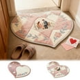 thumbnail image 1 of Boovnll Valentines Rug, Heart Non-Slip Catch Mud Valentines Day Door Mat for Indoor Outdoor Home Entrance Kitchen Decor, Valentines Day Decorations, 16" x 20", 1 of 6