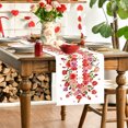 thumbnail image 1 of Boovnll Valentines Table Runner 13x72" Linen Love Heart Valentines Day Table Runner for Holiday Anniversary Wedding Table Decor, Valentines Day Decorations, 1 of 6