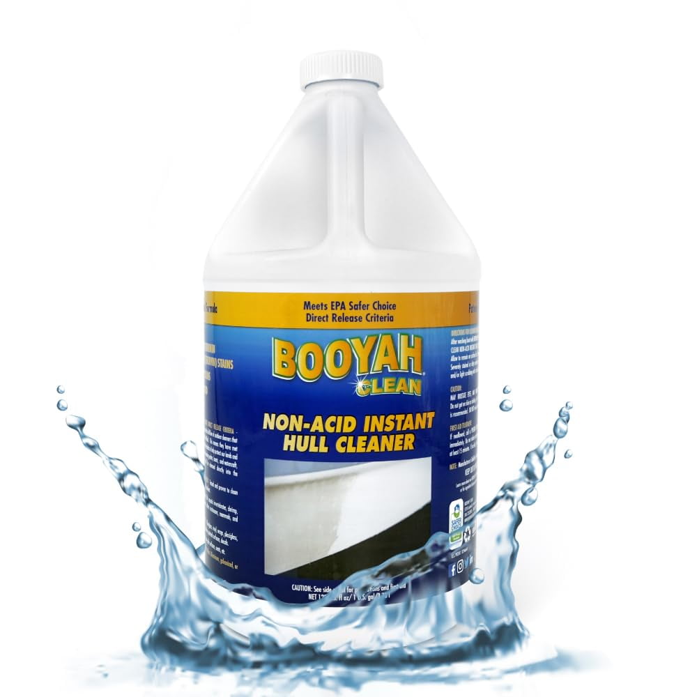 Booyah Clean Non-Acid Instant Hull Cleaner, Quart Bottle