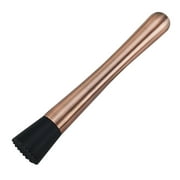 Booyoo Stainless Steel Cocktail Muddler Ice Crusher Wine Mixing Stick for Bars Catering Home, Bronze