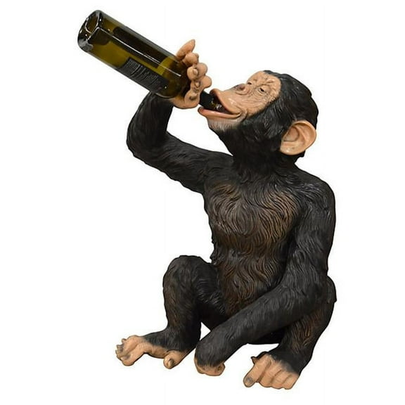 Boozy Chimp Bottle Holder Figurines - Multi Color