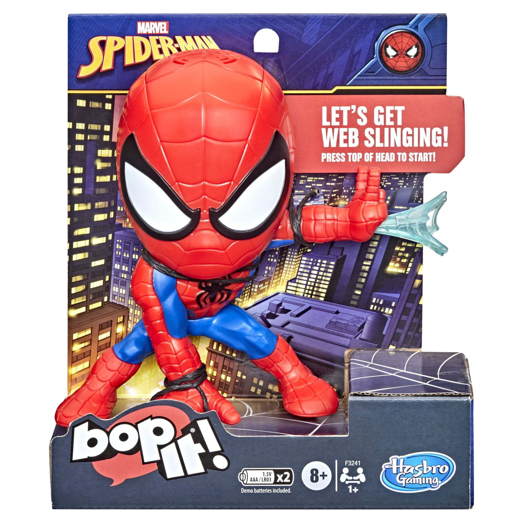 Bop It! Marvel Spider-Man Edition Family Party Game for Kids and Adults, 1+ Players