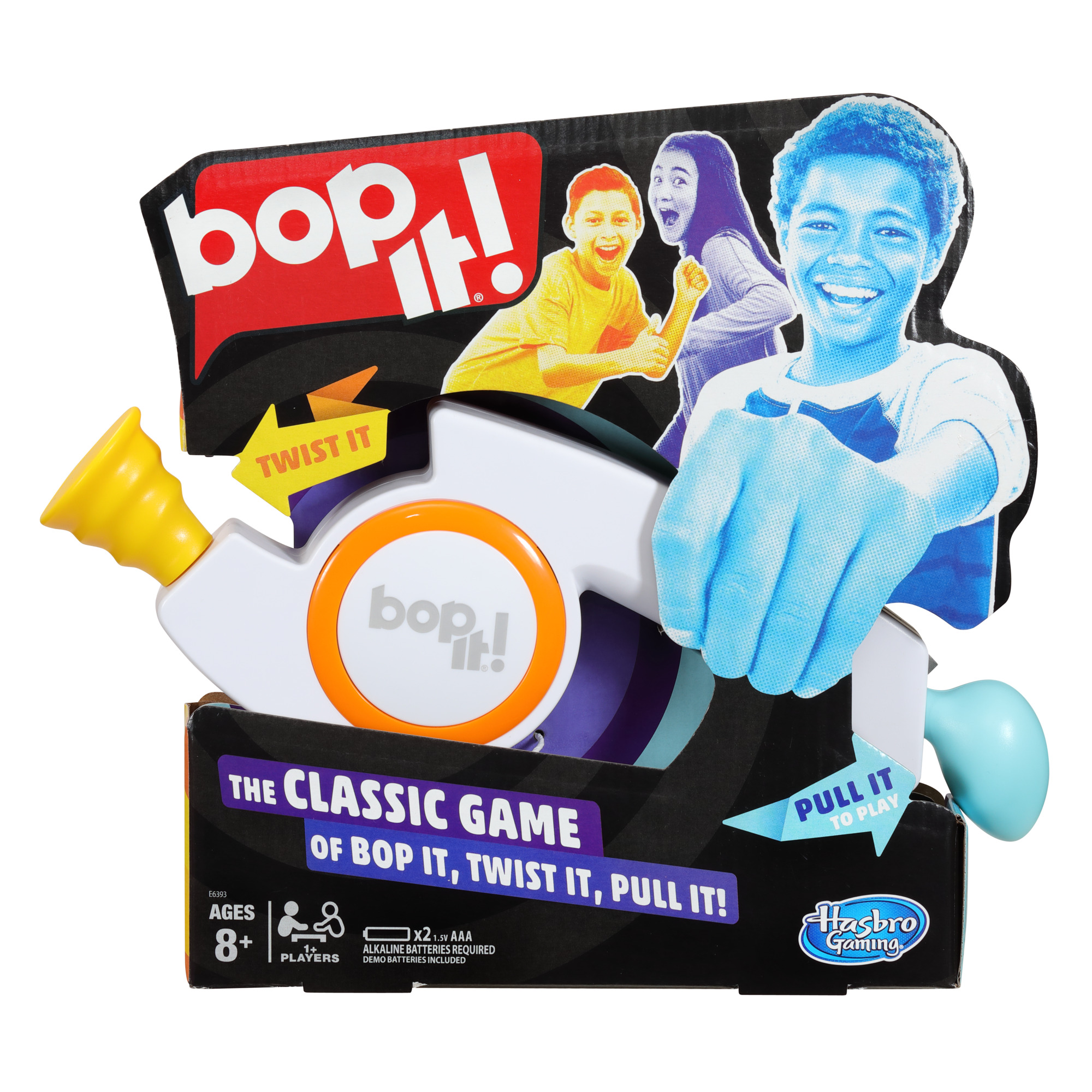 Bop It! The Classic Game of Bop It Pull It Twist It for Kids and Family Ages 8 and Up, 1+ Player - image 1 of 12