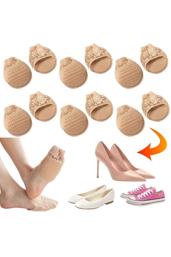 Ball of Foot Cushion Socks for Women with Ball of Foot Cushion Padding, 6 Pairs