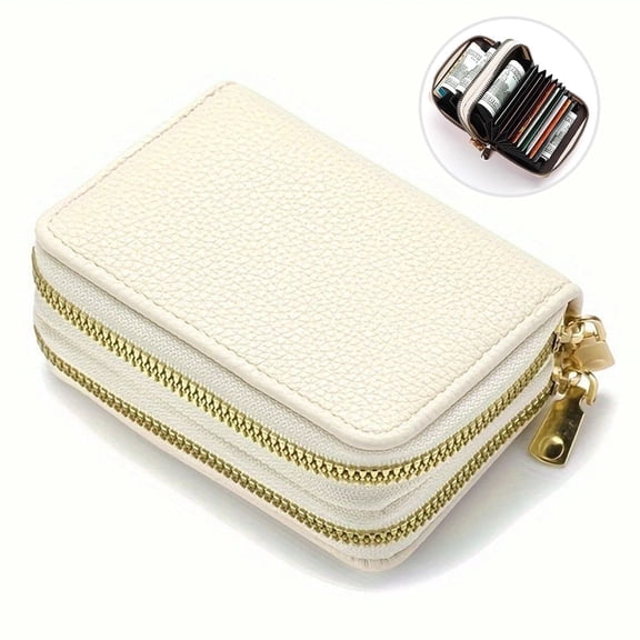 Youersen Credit Card Holder, Wallet for Women, Perfect for Business and Everyday Use, White