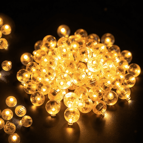 Youersen LED Light Balloons for Party Wedding Festival Christmas Halloween Decorative, 100 Pcs