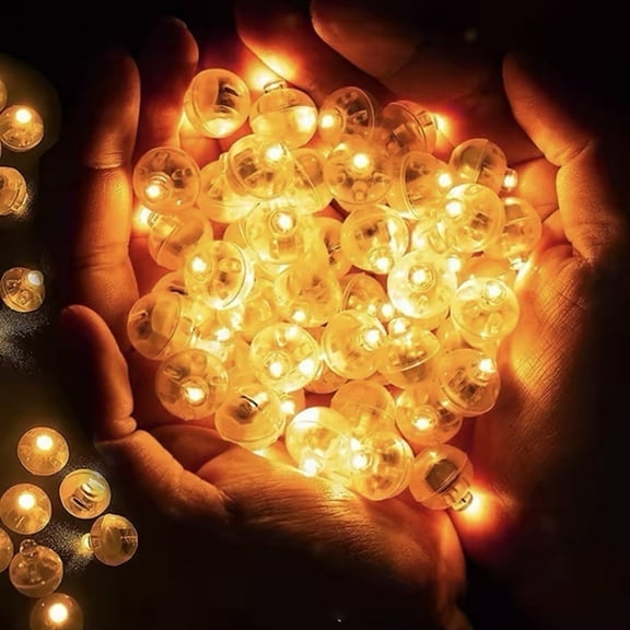 Youersen LED Light Balloons for Party Wedding Festival Christmas Halloween Decorative, 100 Pcs