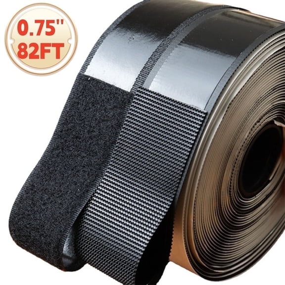 Youersen Self-Adhesive Hook and Loop Tape Roll for Home, Office, Car, 0.75 in x 82 ft
