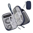 thumbnail image 1 of Bopika Travel Cable Organizer Pouch for Electronic Accessories, Portable Waterproof, Navy, 1 of 6