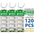thumbnail image 1 of Bopika Ultraclean Access Flosser Refills Heads for Teeth Cleaning Disposable Mint Floss Heads 120 Count for Hard to Reach Areas, 1 of 6