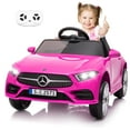thumbnail image 1 of Bopilon Kids Electric Ride on Car with Remote Control, 12V Licensed Mercedes Benz Kids Car Battery Powered Electric Vehicles Toy Car, Adjustable Speed, Safety Belt, Music&LED Lights(Pink), 1 of 7