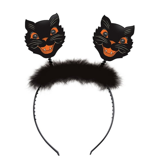 Vintage Halloween Cat Boppers, (4/Pkg)