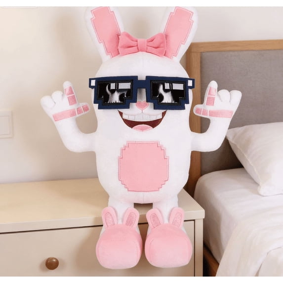 Boppin Bunny Plush Stuffed Animal, Soft Bunny Plush Toy, Cute Rabbit Plush Doll , Huggable Plush for Easter Gift or Everyday Use