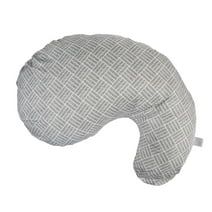 Boppy Cuddle Pregnancy Pillow, Hypoallergenic Fill, Easy-on Cover, Gray Basket Weave