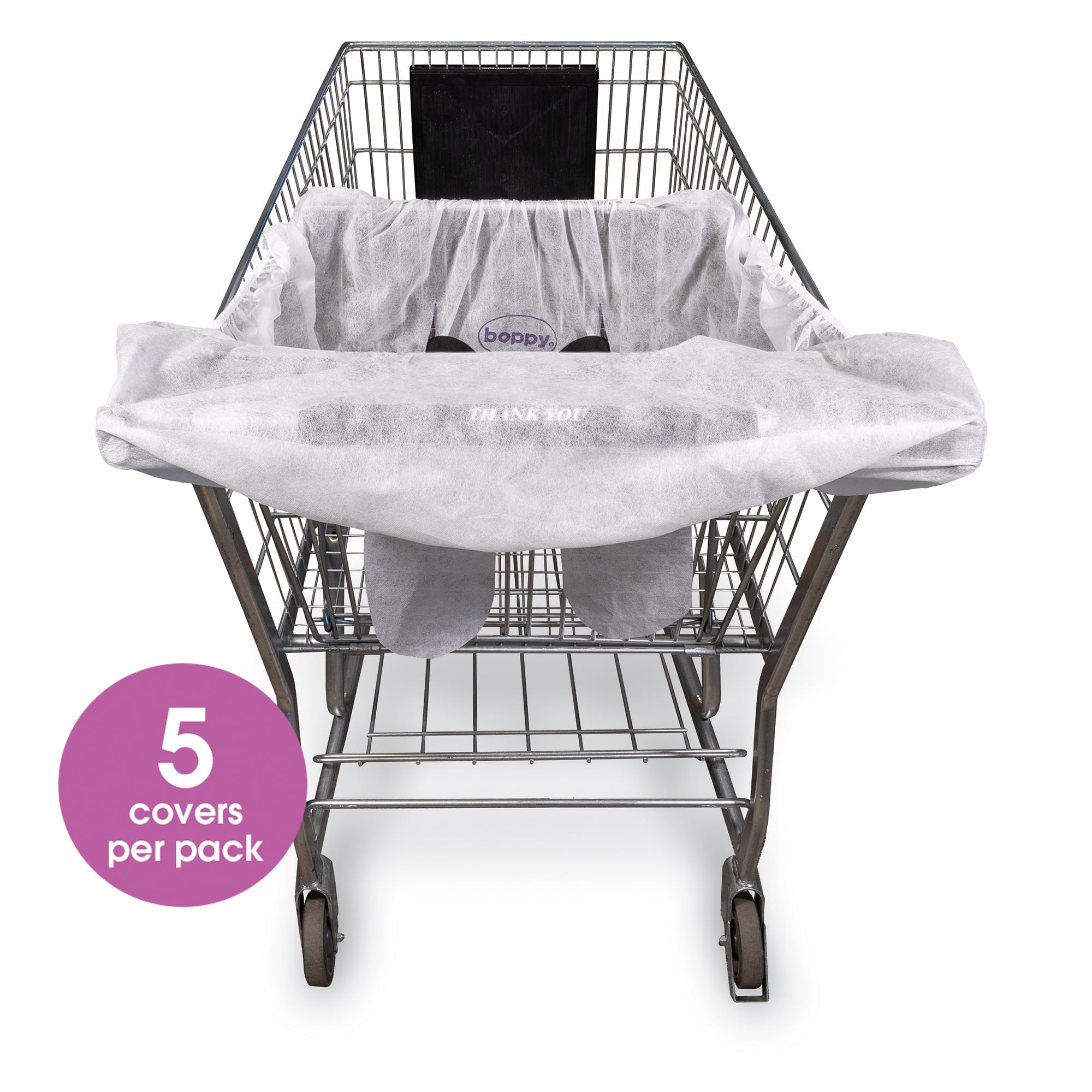 Boppy Disposable Shopping Cart Cover, Pack of 5 Singleuse Covers in