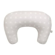 Boppy Nursing Pillow - Ergonomic Bottle & Breastfeeding Pillow with High, Firm, Large Area, Water-Repellant with Washable Cover; Baby Safety Alliance Verified - Tan Checkered Stripes