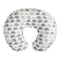 thumbnail image 1 of Boppy Nursing Pillow Cover, Premium Quick-Dry Fabric, Gray Elephants, Cover Only, 1 of 3