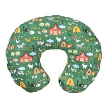 Boppy Nursing Pillow, Green Farm, Hypoallergenic Fill, Removable Cover, Machine Washable