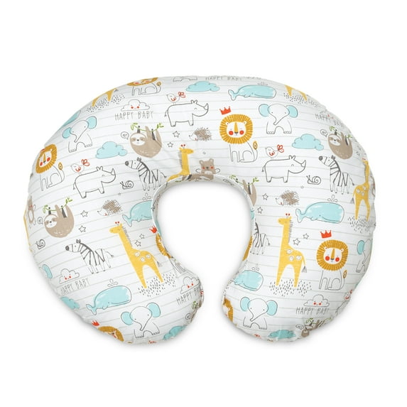 Boppy Original Nursing Pillow and Positioner, Cotton Blend, Storybook Stripe
