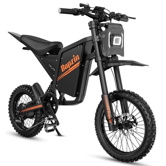 Peak 2600W 38Mph Electric Dirt Bike, 60V/23Ah,37-100 Miles E-Dirt Bike for Adults,14"/12" Tires,Anti-Theft,cTUVus Certified