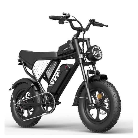 750W 28Mph & 80 Mi 48V 25Ah Electric Bike,16"Fat Tire E-Mountain Bike for Adults,Disc Brakes TUV Rheinland Certified