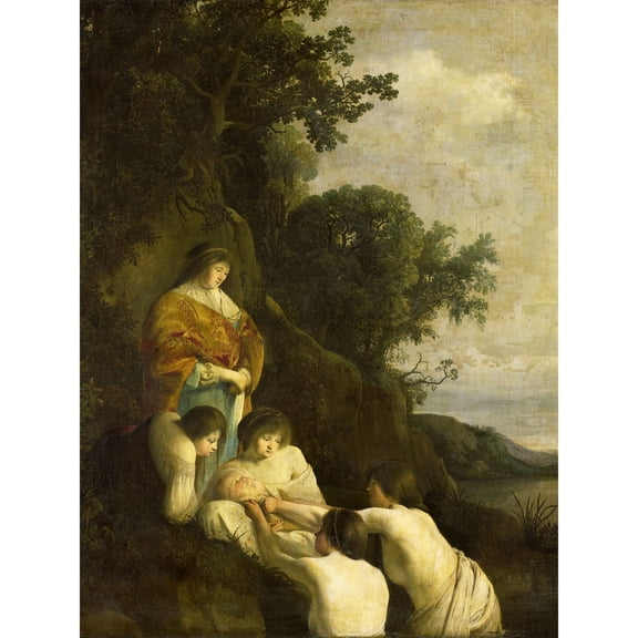 Bor Pharaoh's Daughter Discovers Moses Extra Large XL Wall Art Poster Print