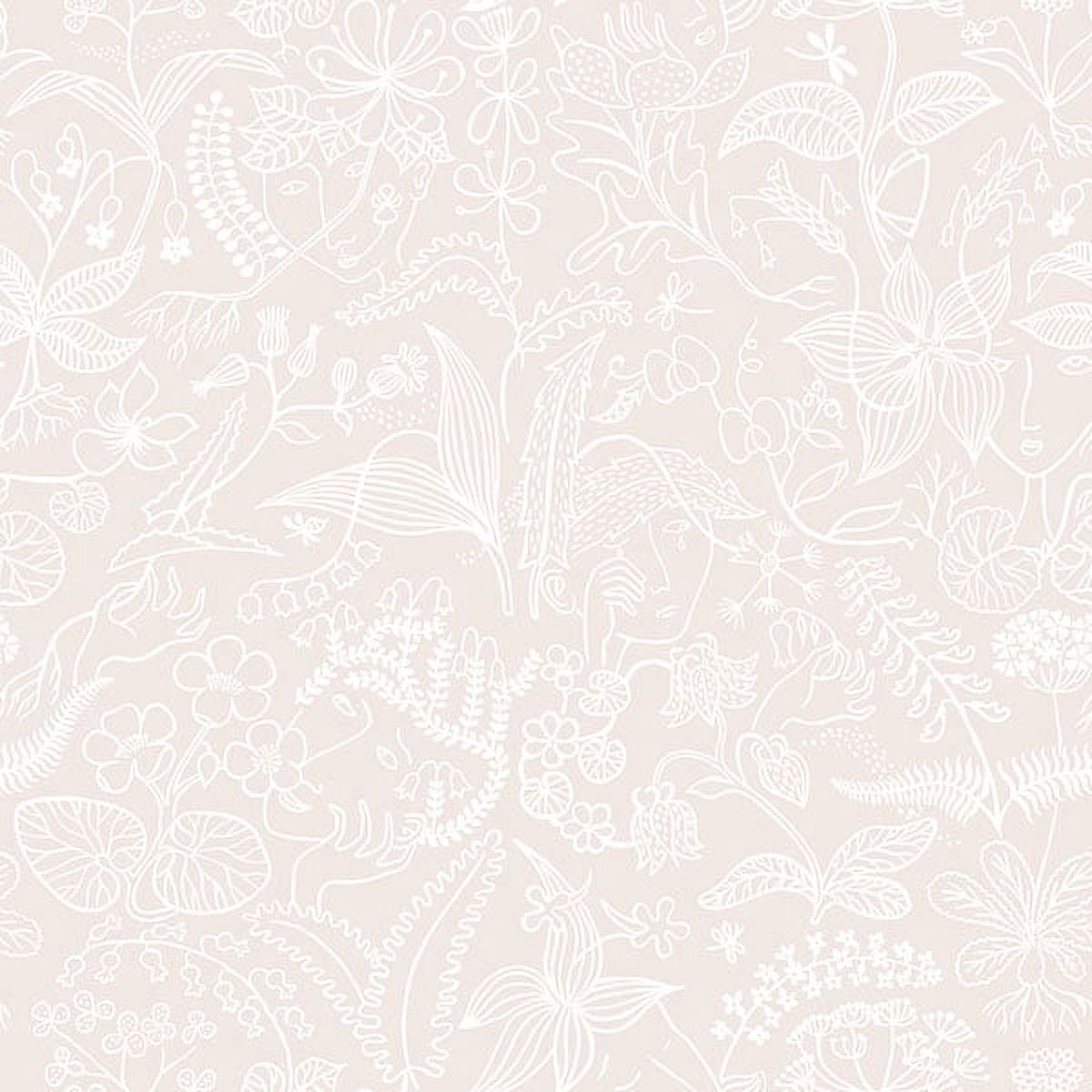 Boråstapeter Grazia Blush Floral Silhouette Wallpaper