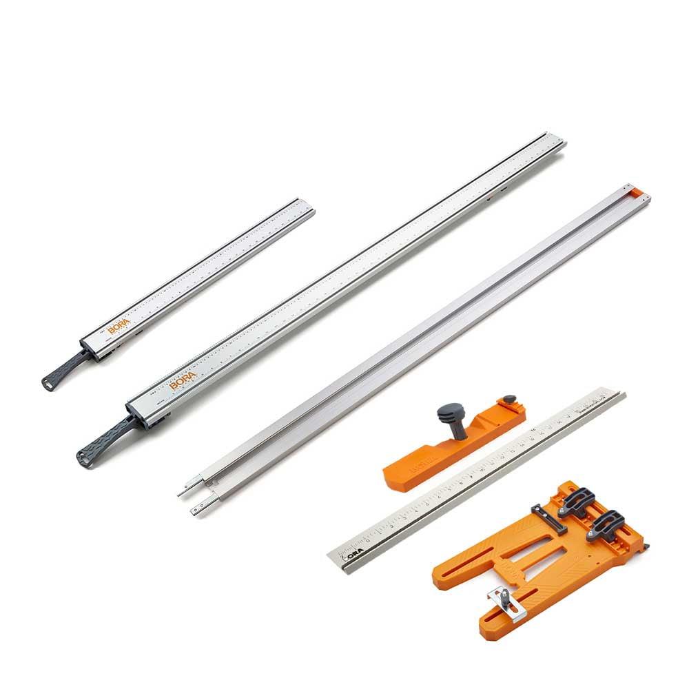 Bora 545510 WTX Heavy Duty Aluminum Compact Clamp Ruled Edge Kit 5 PC