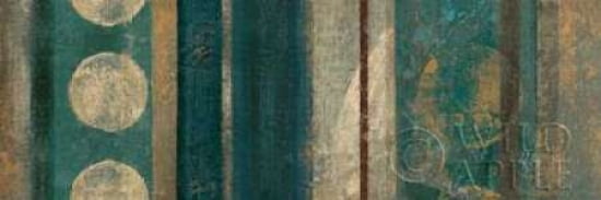 Bora Blue Canvas Art - Roque Silva (12 x 36)