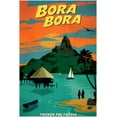 thumbnail image 1 of Bora Bora - French Polynesia - Vintage Travel Poster (8x12Inches(US/CANonly)), 1 of 6