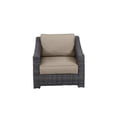 thumbnail image 1 of Bora Bora Two-Tone Wicker Rattan Club Chair in Wheat Cushion, 1 of 1