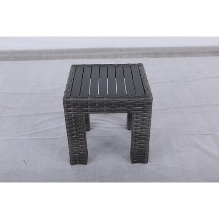 Bora Bora Two-Tone Wicker Rattan End Table