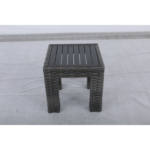 Bora Bora Two-Tone Wicker Rattan End Table