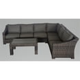 thumbnail image 1 of Bora Bora Two-Tone Wicker Sectional Set in Charcoal Cushion, 1 of 3