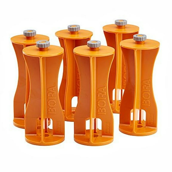 Bora CA0506 Plastic 6 Inch Riser Extensions for Centipede Work Stand, Set of 6