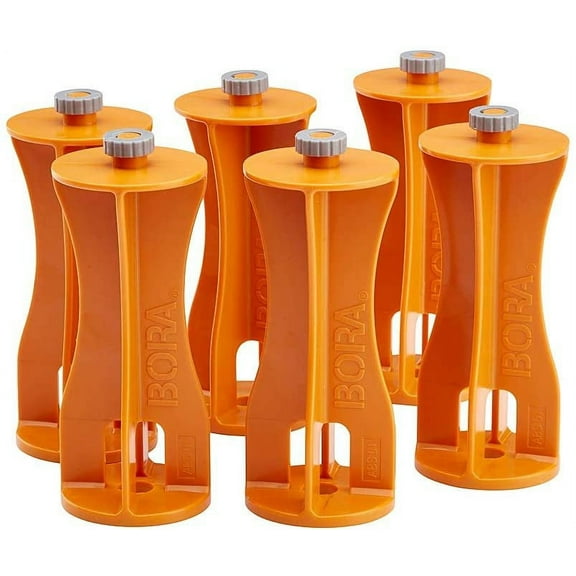 Bora Centipede 6-Piece Risers Set, Accessory for Bora Centipede Work Stands, Increase Working Height, CA0506, Orange